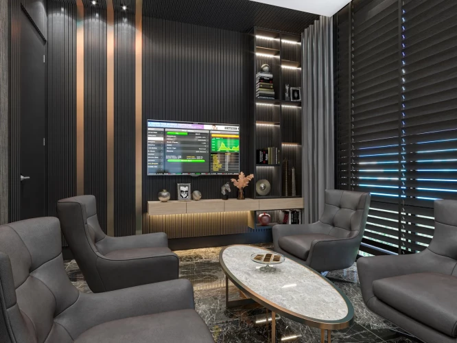 Küçüker Business (Luxus- und komfortable Büros zum Verkauf in Alanya Oba)